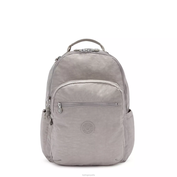 mochila grande para portátil de 15" de seúl Kipling gris gris mujer 884V471 mochilas para portátiles