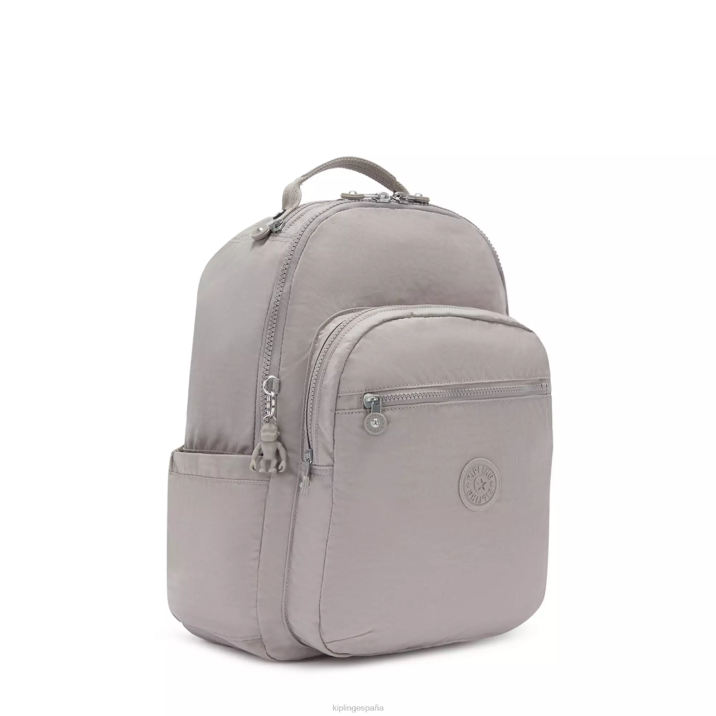 mochila grande para portátil de 15\" de seúl Kipling gris gris mujer 884V471 mochilas para portátiles