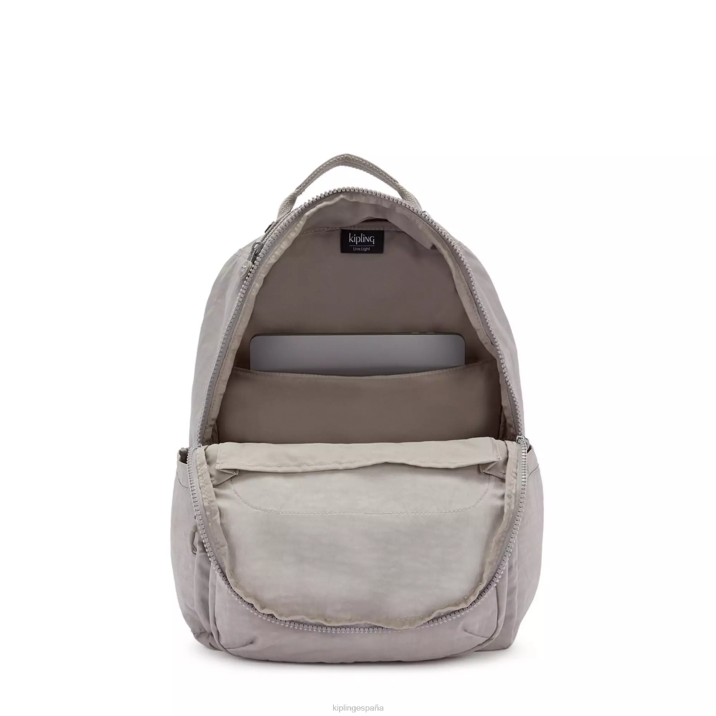 mochila grande para portátil de 15\" de seúl Kipling gris gris mujer 884V471 mochilas para portátiles