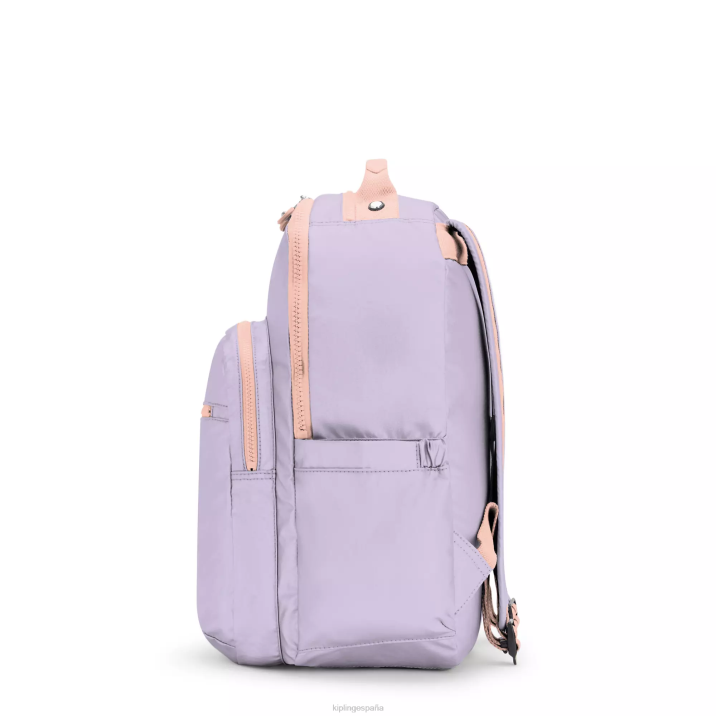 mochila grande para portátil de 15\" de seúl Kipling interminable lila c mujer 884V434 mochilas para portátiles