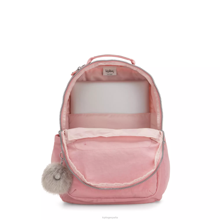 mochila grande para portátil de 15\" de seúl Kipling rosa nupcial mujer 884V432 mochilas para portátiles