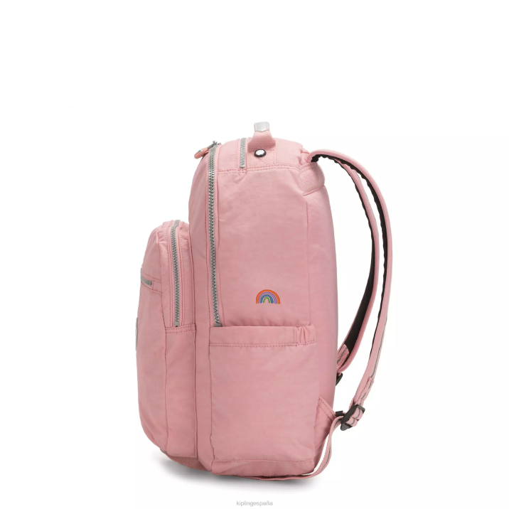 mochila grande para portátil de 15\" de seúl Kipling rosa nupcial mujer 884V432 mochilas para portátiles
