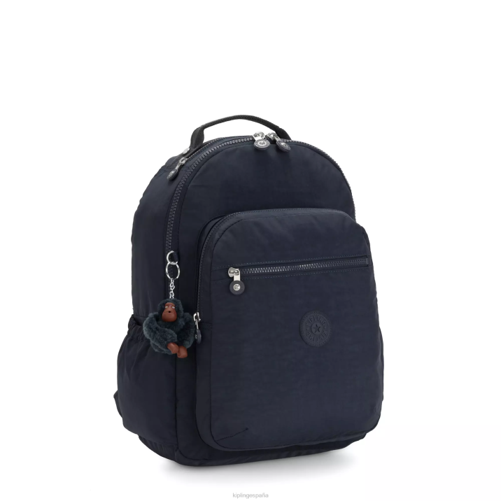 mochila grande para portátil de 15\" de seúl Kipling verdadero tono azul mujer 884V470 mochilas para portátiles