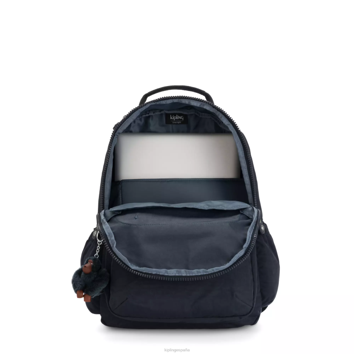 mochila grande para portátil de 15\" de seúl Kipling verdadero tono azul mujer 884V470 mochilas para portátiles