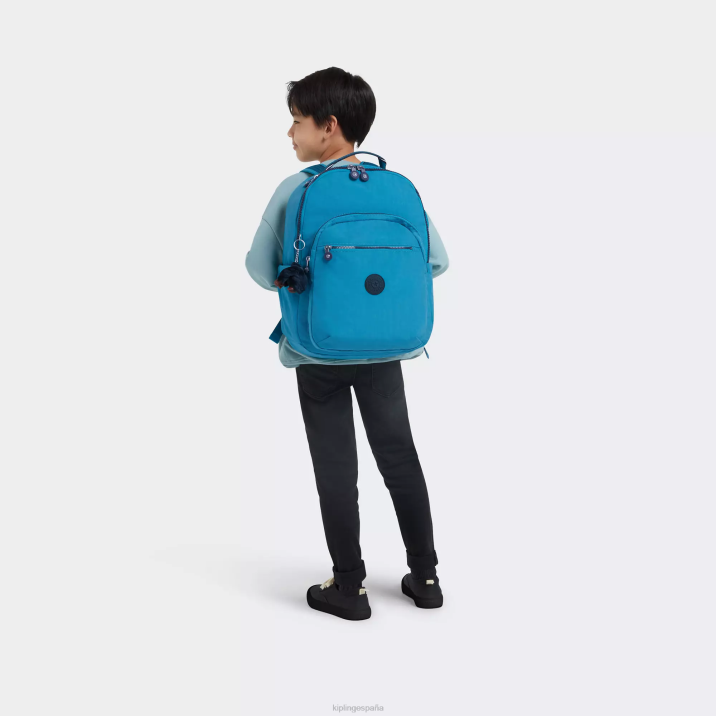 mochila grande para portátil de 15\" de seúl Kipling verde fresco mujer 884V427 mochilas para portátiles