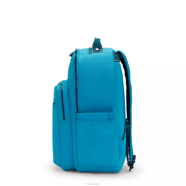 mochila grande para portátil de 15\" de seúl Kipling verde fresco mujer 884V427 mochilas para portátiles