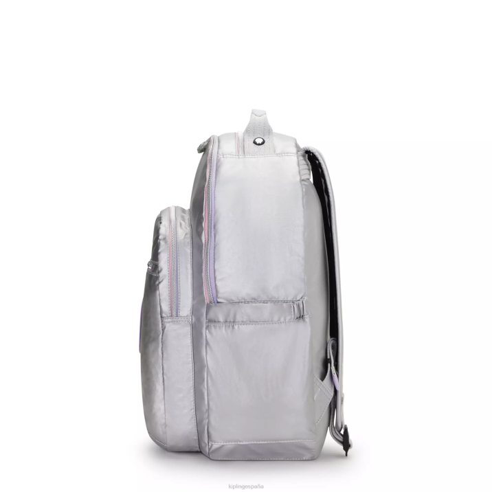 mochila para portátil de 15\" metalizada grande seoul Kipling diversión de metal dulce mujer 884V448 mochilas para portátiles