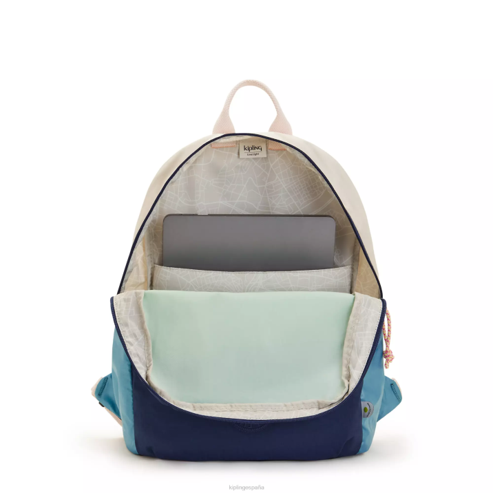 mochila para portátil de 15\" sonnie Kipling azul marino verde mujer 884V426 mochilas para portátiles