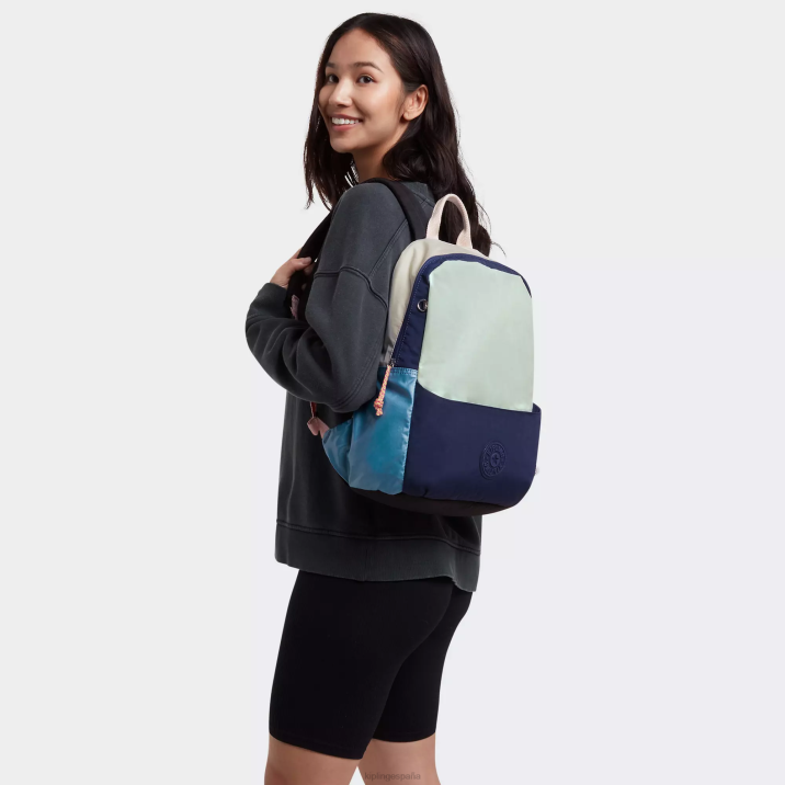 mochila para portátil de 15\" sonnie Kipling azul marino verde mujer 884V426 mochilas para portátiles