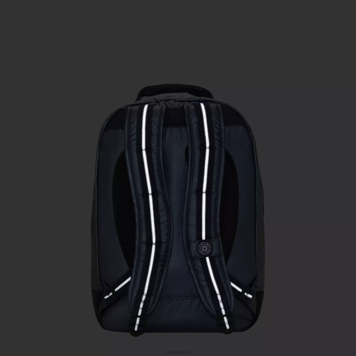 mochila para portátil de 17\" Classroom metalizada Kipling almirante azul mujer 884V477 mochilas para portátiles