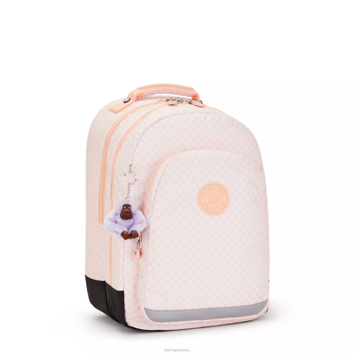 mochila para portátil de 17\" con estampado de sala de clases Kipling azulejo femenino mujer 884V478 mochilas para portátiles