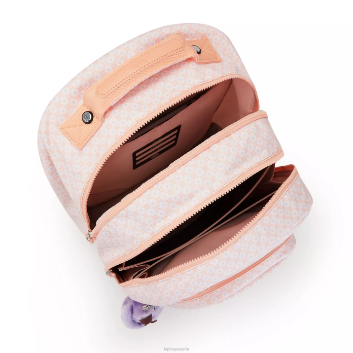 mochila para portátil de 17\" con estampado de sala de clases Kipling azulejo femenino mujer 884V478 mochilas para portátiles