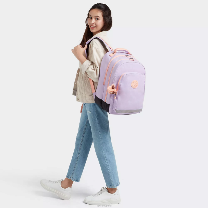 mochila para portátil de 17\" para sala de clases Kipling interminable lila c mujer 884V437 mochilas para portátiles