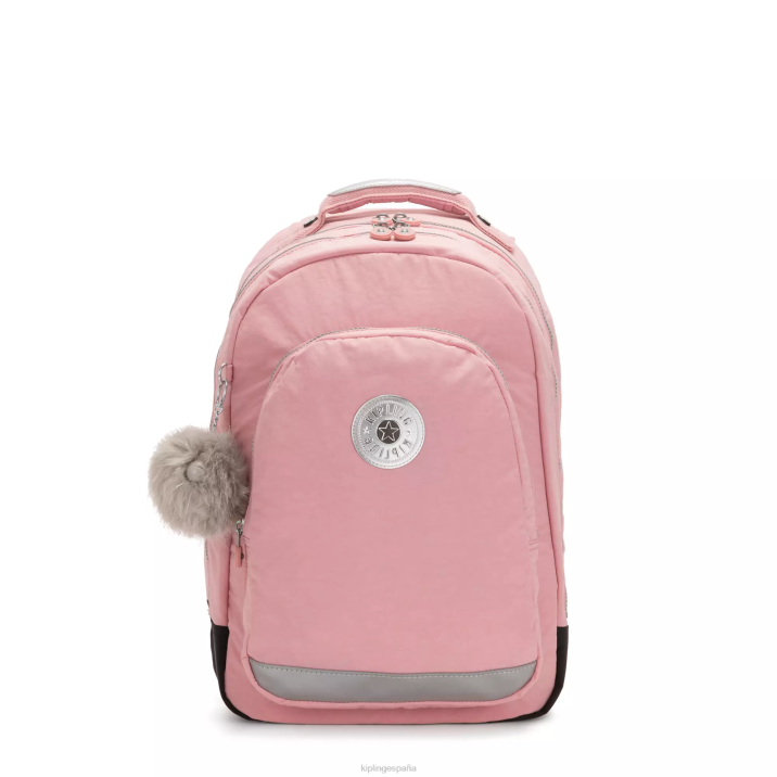mochila para portátil de 17" para sala de clases Kipling rosa nupcial mujer 884V436 mochilas para portátiles