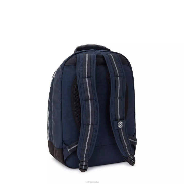mochila para portátil de 17\" para sala de clases Kipling verdadero azul gris mujer 884V435 mochilas para portátiles