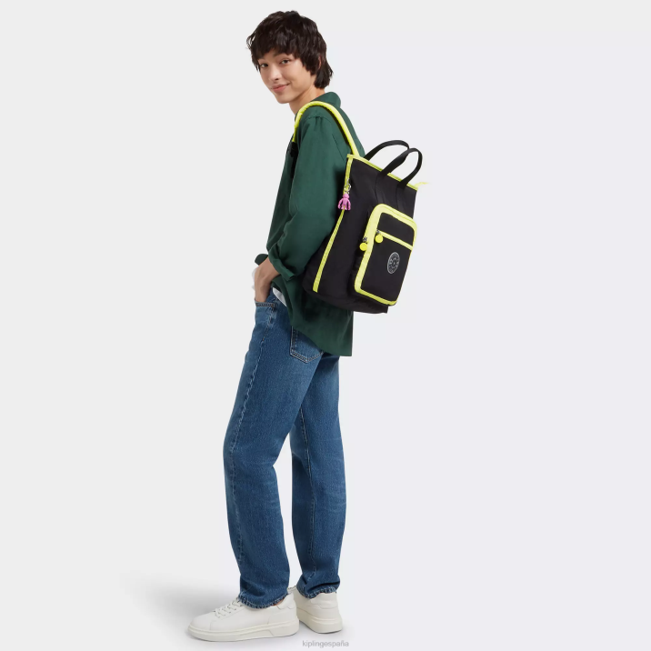 mochila sia para portátil de 15\" Kipling verdadera cal negra mujer 884V447 mochilas para portátiles
