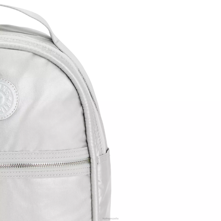 mochila kae metalizada Kipling metálico brillante mujer 884V385 mochilas pequeñas