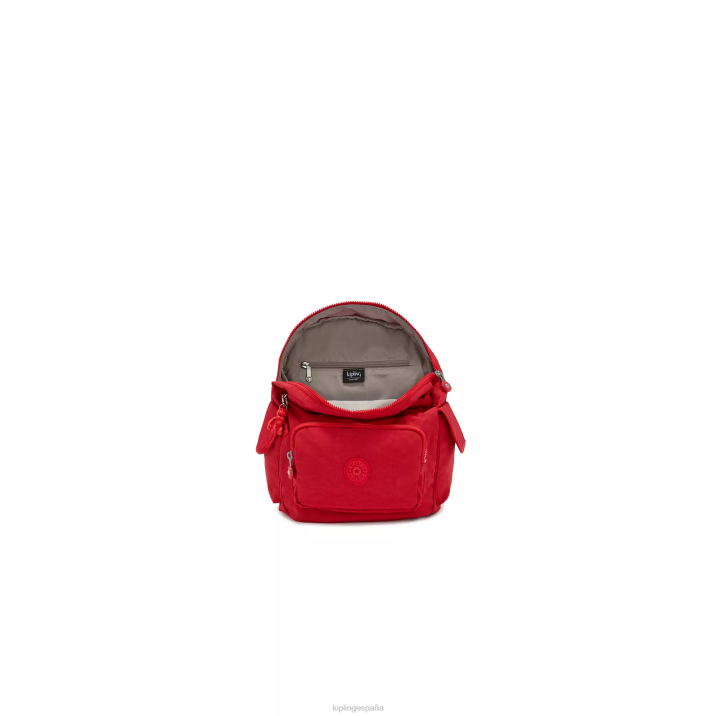 mochila pequeña city pack Kipling colorete rojo mujer 884V409 mochilas pequeñas