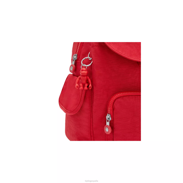 mochila pequeña city pack Kipling colorete rojo mujer 884V409 mochilas pequeñas