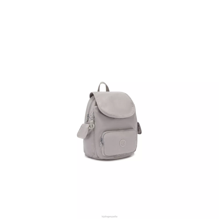 mochila pequeña city pack Kipling gris gris mujer 884V406 mochilas pequeñas