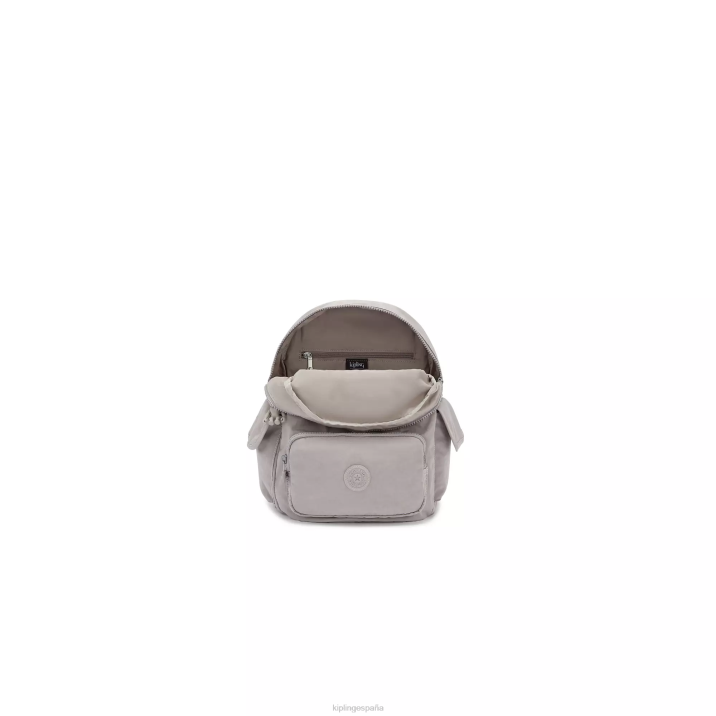 mochila pequeña city pack Kipling gris gris mujer 884V406 mochilas pequeñas