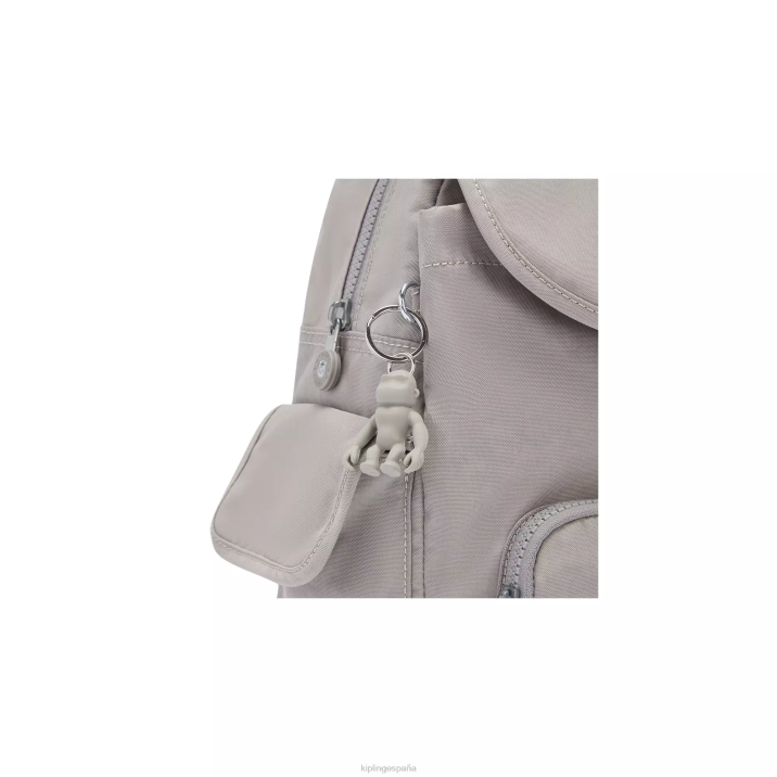 mochila pequeña city pack Kipling gris gris mujer 884V406 mochilas pequeñas