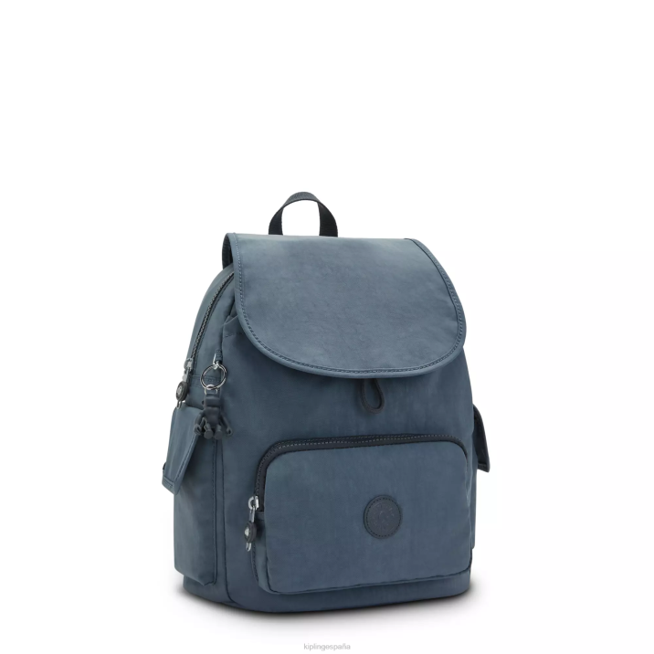 mochila pequeña city pack Kipling gris nocturno mujer 884V405 mochilas pequeñas